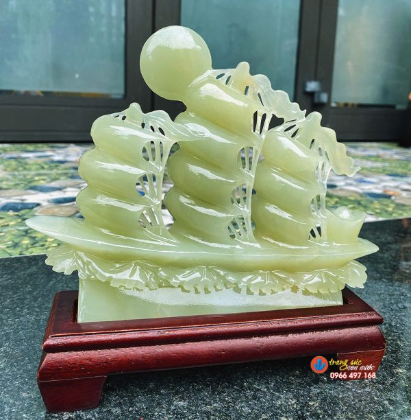 thuyen-buom-da-phong-thuy-20cm thuyen buom da phong thuy 20cm